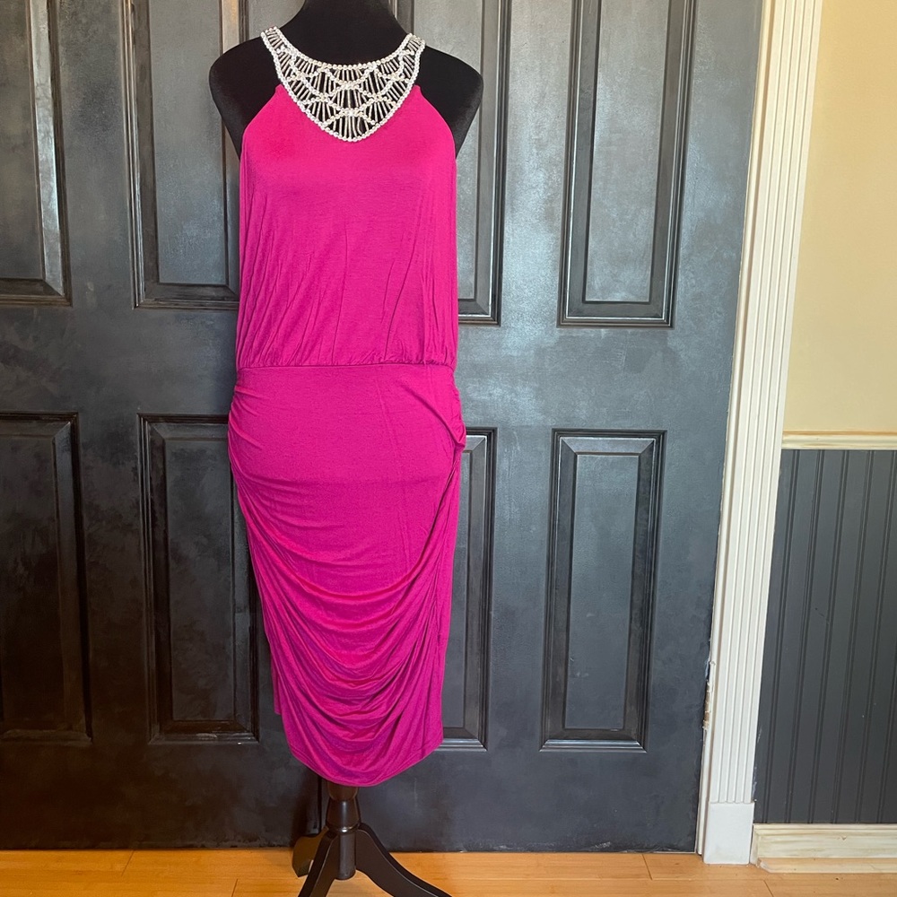 Purple short dress